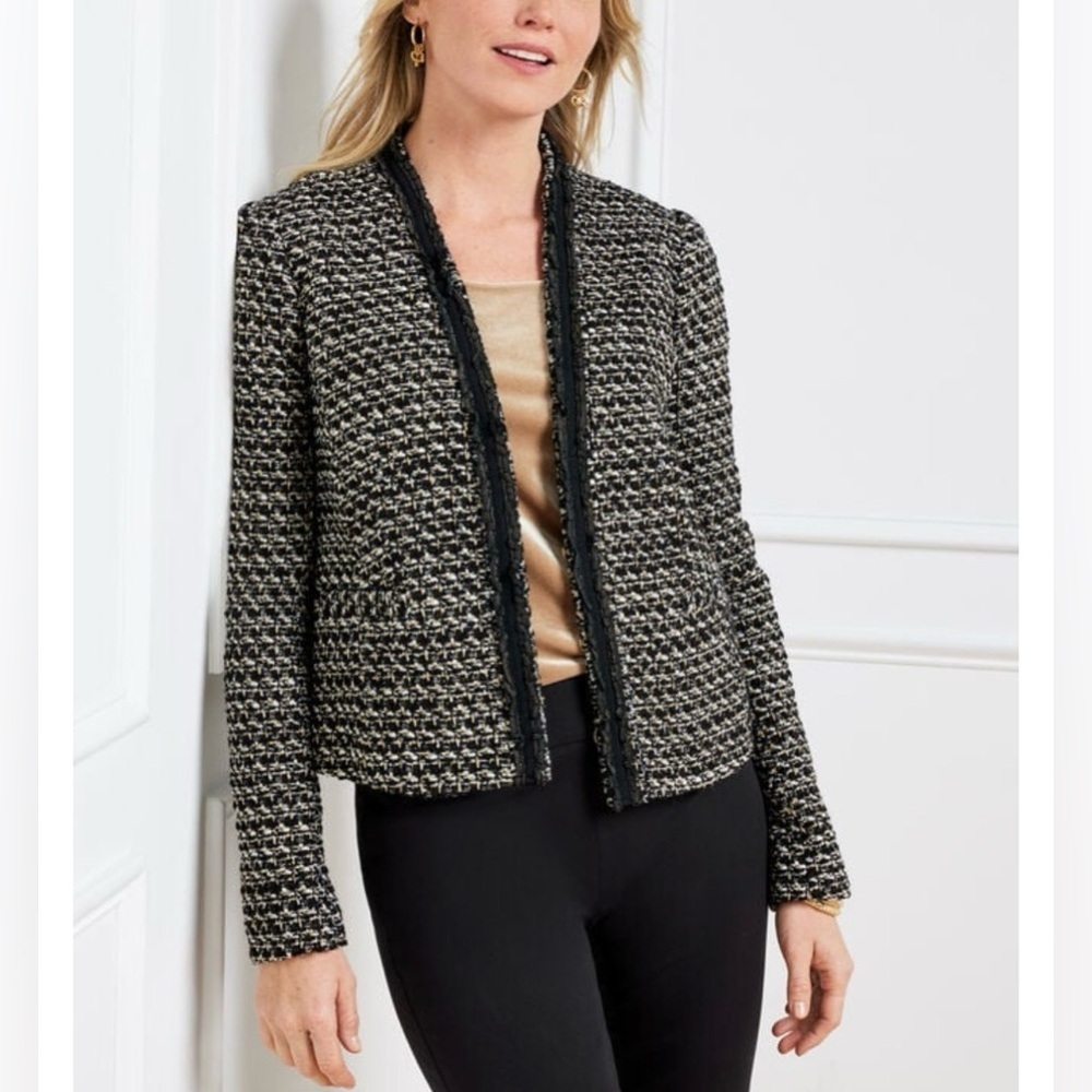 Talbots Breckenridge Wool Blend Tweed Jacket